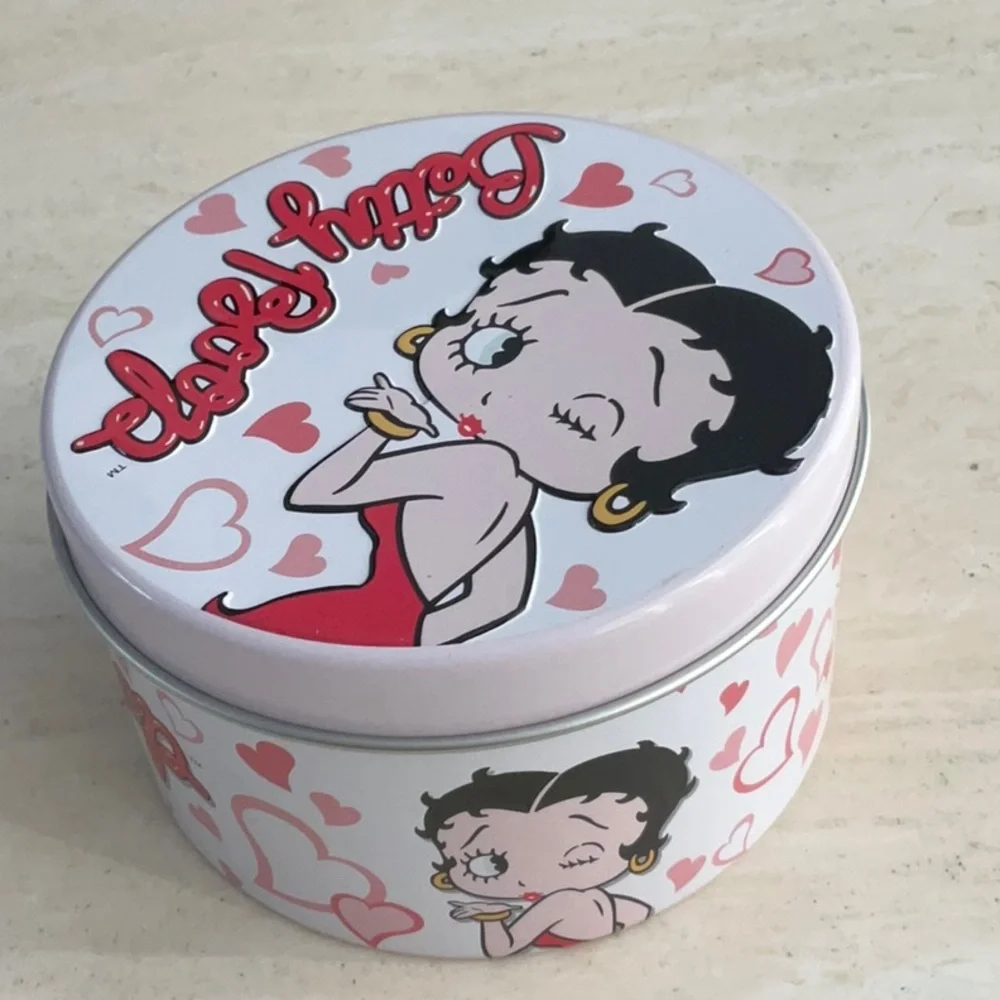 Betty Boop Watch Red Wristwatch Heart Kiss Large Face New Vintage